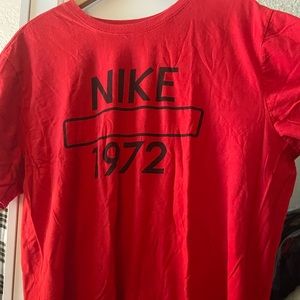 Red Nike Tee Shirt 1972